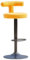 JUNCHENG1008 barhocker Hoher Hocker for Zuhause, drehbarer Hocker, anhebbarer Kassierer-Hochstuhl, vorderer Barhocker, kommerzieller runder Hocker, drehbarer Barstuhl barhocker mit lehne(Yellow)