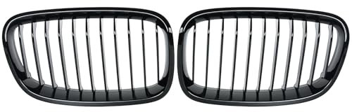 Nieren Grill Einzelsteg passend für BMW 1er F20 F21 Touring Glanz Schwarz