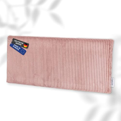 Lycce Wandkissen Cord, Wandpolster Kopfteil Betten & Rückenkissen (p. rosa) | komfortabel & stabil, einfache Montage, Wandpaneele gepolstert, Schlafzimmer & Esszimmer