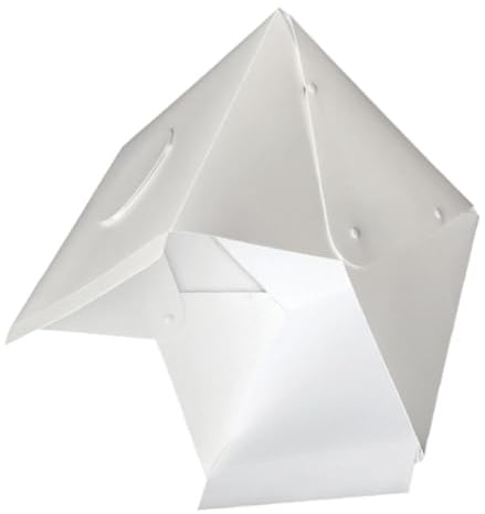 BESTYASH Tragbare Fotostudio Kasten aus Kunststoff Leuchtbox mit Faltbarem Design 40cm Leicht und Kompakt für Produktfotografie von Uhren und Schuhen