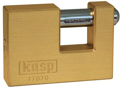 Kasp 170 Brass Shutter Lock - 70 Millimeters