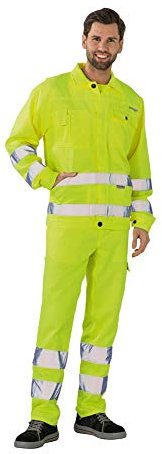 Planam Größe 46 Herren Warnschutz Bundjacke Uni uni-gelb Modell 2002