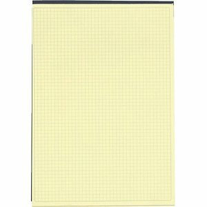 Exacompta 5 x Briefblock A4 70 Blatt kariert 80g/qm gelb