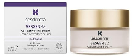 Sesderma | Sesgen 32 Zellaktivierende Creme | Anti-Aging-Creme für das Gesicht | Hi-Tech-Inhaltsstoffe | Falten Vorzubeugen | Natürlicher Reparaturprozess der Haut | Revitalisierende Creme | 50 ml