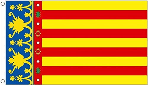 Flag Wholesaler Valencia, Bandiera Unisex, Multi-Colour, L