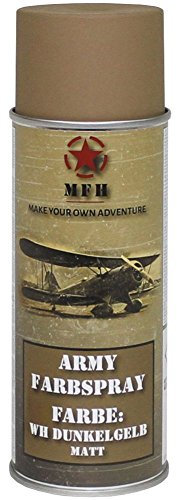 BW Army Farbspraydosen Sprühfarbe Armeelack 400ml DS 13,25 ?/L gelb matt