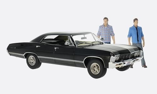 Chevrolet Impala Sport Sedan, schwarz, Supernatural, 1967, Modellauto, Fertigmodell, Greenlight 1:18