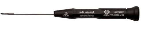 C.K T4882X000ES ESD Precision Electronics Phillips Screwdriver | Rotating cap for precise fingertip control