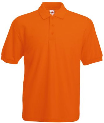 Fruit Of The Loom Men's SS033M Short Sleeve Polo Shirt, Orange, XX-Large