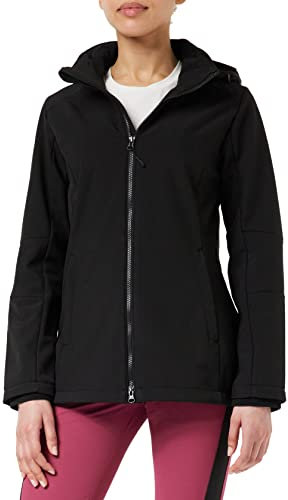 CMP - Damenjacke mit Kapuze und Reißverschluss, Schwarz, XXXXXL