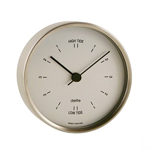Delite Clausen Edelstahl Tidenuhr 605200 - Zifferblatt Satin