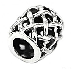 NKlaus Haarschmuck Bartperle Ragnar Netz 925er Sterlingsilber Silber | Dieses Modell stammt von NKlaus