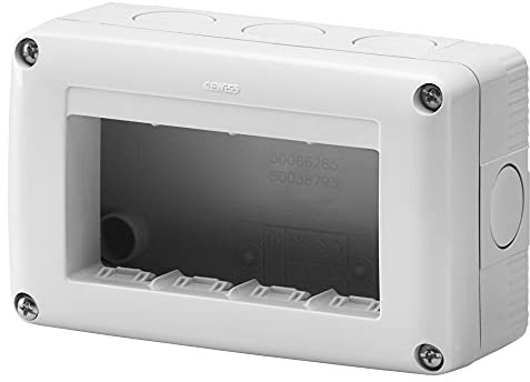 GEWISS 27004 CONTENITORE 4 POSTI - GRI. - IP40