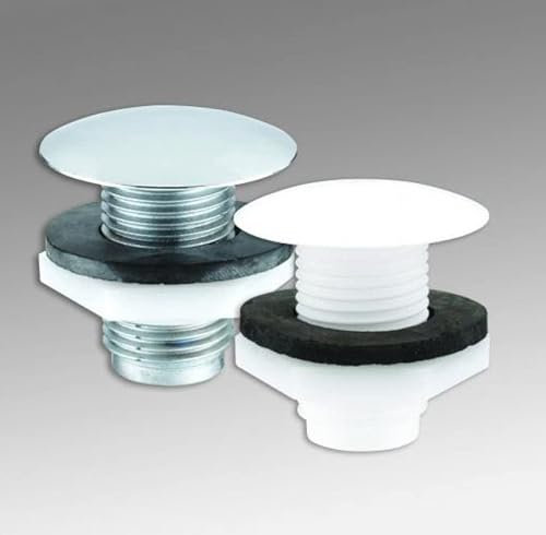 Cistern Hole Stopper - White - Pack of 2