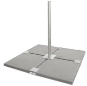 HDSAT IRON 5 Support Balcon/Terrasse pour Parabole satellite - Haute Stabilité - Roof Palette pour Dalles 50 x 50 cm