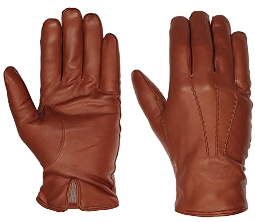 Caridei Classic Nappaleder Fingerhandschuhe Lederhandschuhe Made in Italy Herren Winter Herbst