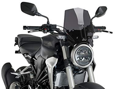 Puig Windschutzscheibe Naked New Generation Sport 9734F für Honda CB125R Neo Sport Café 18'-19', Honda CB300R Neo Sport Café 18'-19'