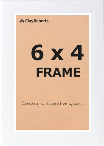 Picture Frame 6 x 4, White, Freestanding and Wall Mountable, 10 x 15 cm, 6x4 Picture Frames, White 6x4 Photo Frames, 4x6 Photo Collage Gallery Display