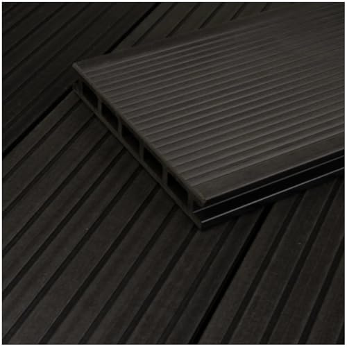 HORI WPC Terrassendielen Malta Komplett-Set inkl. 28x50 mm Unterkonstruktion & Clips - Langlebig & Wetterfest Rutschfest Pflegeleicht Dielenlänge 320 cm - Fläche 5 m² m²