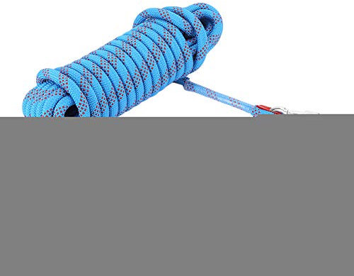 Kletterseil Hochfestes Abseilen Seilschnur mit Karabiner für Bergsteigen(20m) Notfallschutz