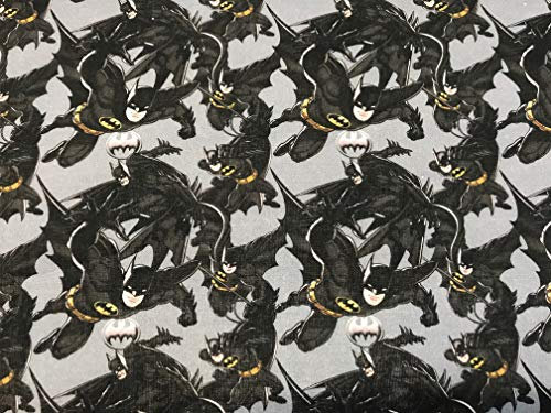 Disney-Stoffe, Baumwollstoffe, Meterware, Batman-Stoff, 1 m x 140 cm, TEXTIL PERTEX