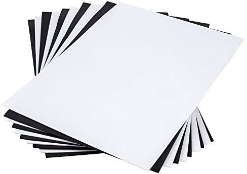 BENECREAT 20 PCS Hoja de Esponja EVA Hoja de Espuma Negra y Blanca A4 30x20cm Espuma de Artesanía para Álbum de Corte, Manualidad 10 PCS/Color