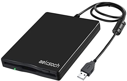 Diskettenlaufwerk,externes Diskettenlaufwerk,Diskettenlaufwerk usb,USB Diskettenlaufwerk,3.5 Zoll Diskettenleser,1.44 MB/2 HD Externes Diskettenlaufwerk,Geeignet für Win7/8/10/XP/Plug and Play