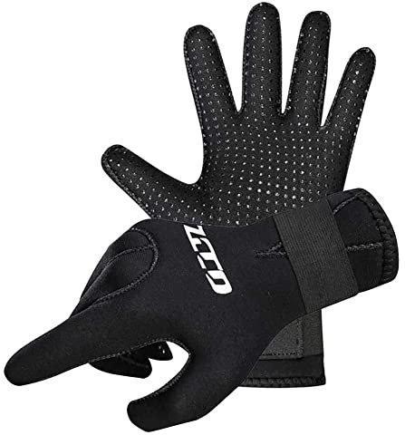 WYYHAA 3MM Neoprene Diving Gloves Anti-Slip Warm Scuba Gloves Wetsuit Gloves with Adjustable Strap for Scuba-Diving Surfing Kayaking,XL