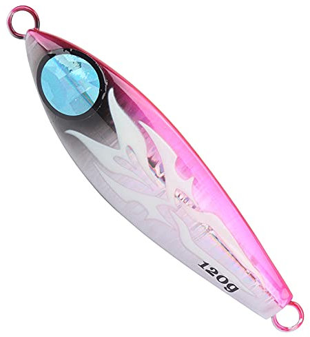 VGEBY Esca da Pesca a Scossa Lenta, 120g Esca Artificiale Luminosa in Lamiera di Ferro Esca per Jigging in Acqua Salata Attrezzatura da Pesca in Mare