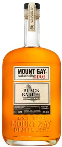 Mount Gay Barbados Golden Rum, Black Barrel Double Cask Blend, 1L