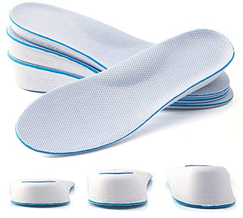 Höhenvergrößerung Einlegesohle Fußgewölbeunterstützung Atmungsaktive Schuheinlagen Fersenhebereinsätze Elevatorische Einlegesohlen für Herren