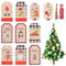 Geschenkanhänger Weihnachten, Geschenk Anhänger Kraftpapier, Geschenkanhänger Anhänger Etiketten mit Jute-Schnur Vervollkommnen Sie für das Dekorieren von Weihnachtsbaum DIY Deko Geschenk (100pcs)