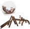 Extra Large 4-in-1 Indoor Climbing Frame for Toddlers - Wooden Triangle, Arch & Climbing Ramp & Net, Montessori Climbing Frame, Kids Wooden Gym, Foldable Climbing Toys for Kids 1-5 Age