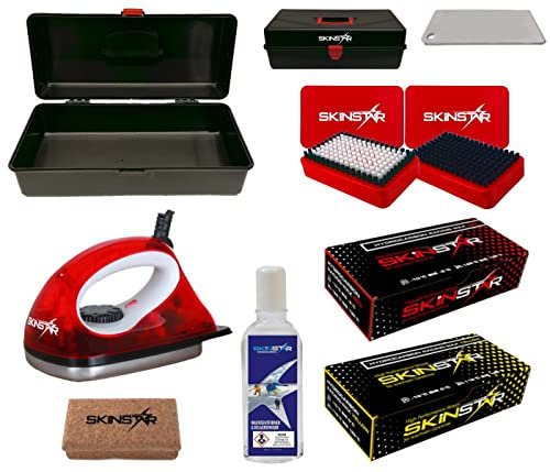 SkinStar Worldcup Wax Set Starter Ski Wachs Set, Hydrocarbonwachs 9-teilig