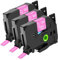 NineLeaf 3 x Kompatibel für Brother P-touch TZe-MQP35 TZeMQP35 TZ-MQP35 TZMQP35 Schriftband 12mm 0.47'' Weiß auf Beerenrosa Laminiert Etikettenband für Ptouch PT-D400VP D400 D600 Beschriftungsgerät