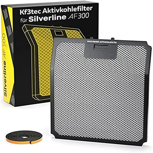 Kf3tec Aktivkohlefilter für Silverline AF 300 Aktivkohlefilter (1Pack)