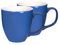 Mahlwerck Jumbotasse, Große Porzellan-Kaffeetasse mit hoch-glänzender Oberfläche, Pacific Blue, Blau, 2er Set, 400ml