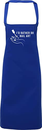 Hippowarehouse I'd rather do my nail art Apron kitchen cooking painting DIY onesize adult