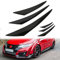 DREAMIZER 6PCS Schwarze Frontstoßstange, Universal Gummi Stoßstange Frontspoiler, Flossen Splitter, Luftabweiser Spoiler Canard für Auto Styling Zubehör