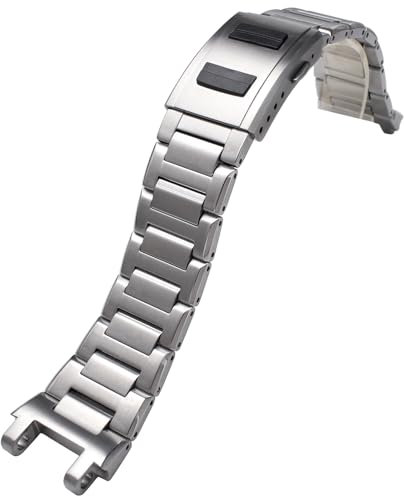 Korlexchi Uhrenarmband für Herren aus Metall Kompatibel mit Casio Für G-shock MTG-B1000 MTGB1000 Uhr Armbänder aus 316 Edelstahl (Silber)