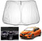 YEE PIN Clio 5 Sonnenschirm Auto kompatibel mit Renault Clio 5 2020-2023 ，Faltbare Auto Sonnenschutz Clio 5 2022 Frontscheibe Windschutzscheibe UV Staub Schutz