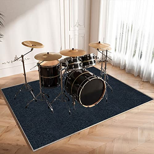 CDVR Alfombra Acústica para Batería Electrónica - Alfombrilla Insonorizada Antideslizante - 120 x 80 cm - Gris Oscuro