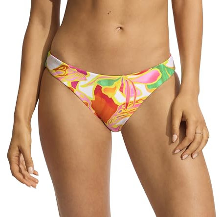 Seafolly Costume da Bagno Reversibile con Slip Hipster Parte Inferiore del Bikini, Wonderland-Rosa Fucsia, 46 Donna
