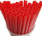 Lot de 100 pailles en plastique réutilisables en forme de cœur rose avec brosses de nettoyage, pour tous les types de smoothies, milkshakes, mariages, fêtes (Red)