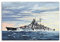 NOEMOHA Bismarck deutsches Schlachtschiff-Poster, dekoratives Gemälde, Leinwand-Wandposter und Kunstdruck, modernes Familienschlafzimmer-Dekor-Poster, 60 x 90 cm