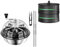 iPower Bud Leaf Bowl Trimmer 40,6 cm mit scharfen Edelstahlklingen, Twist Spin Schneiden und 2 Fuß 2-lagiger faltbarer Kräutertrockner für Knospen, Blätter, Blumen, Hydrokulturpflanzen