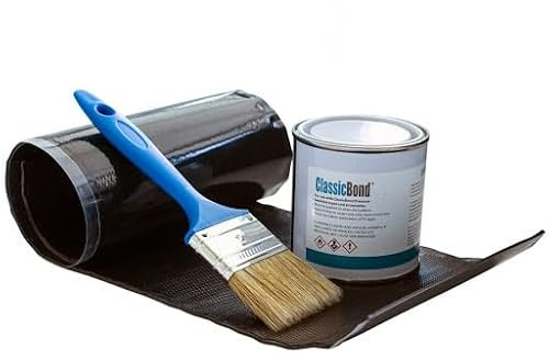 EPDM Rubber Roof Repair Kit - Suitable for Repairs to Cut or Damaged Rubber Roofing Membranes on Sheds, Garden Rooms, Home Extensions etc. (500mm x 150mm patch)