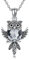 ONEFINITY Eule Kette für Damen 925 Sterling Silber Eule Anhänger Halskette Kristall Eule Schmuck Geschenke