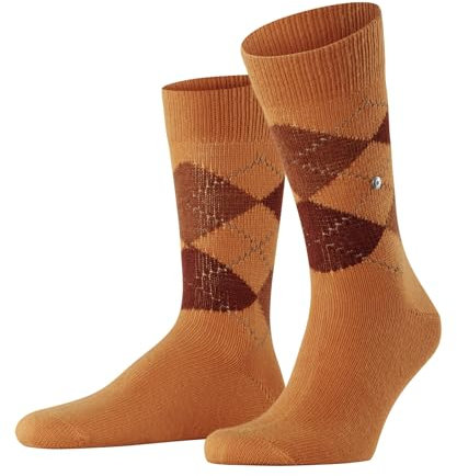 Burlington Herren Socken Preston M So weich und warm gemustert 1 Paar, Orange Violet 8416, 40-46