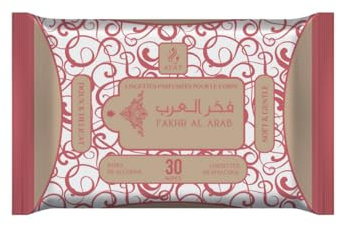 AYAT PERFUMES - Lingettes Parfumées de Dubaï : Nettoyantes, Démaquillantes, Intimes et Parfumées pour Visage et Corps | 30 lingettes - Mixte & Sans Alcool (Fakhr Al Arab, x4)